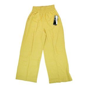 NWT Definitions by D‎ Jeans Wide Leg Pants Honey Mustard Size Small S - Women's